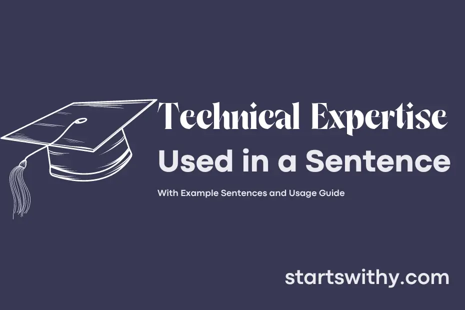 Sentence with Technical Expertise