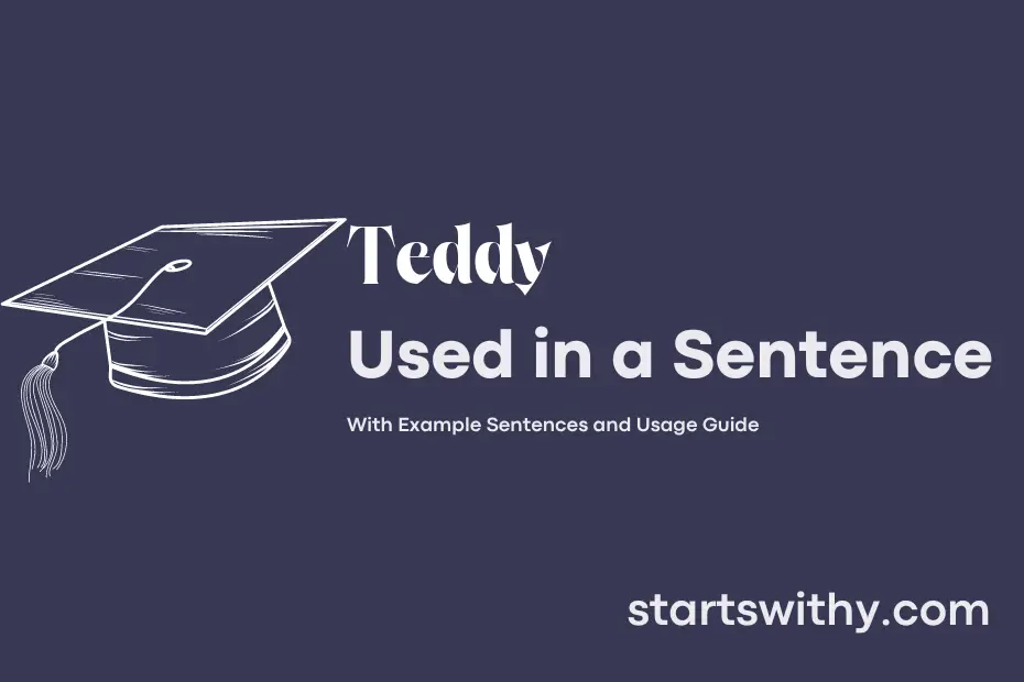Sentence with Teddy