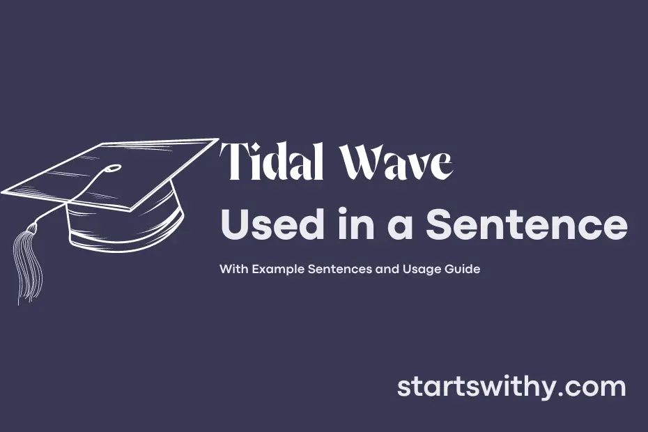 Sentence with Tidal Wave