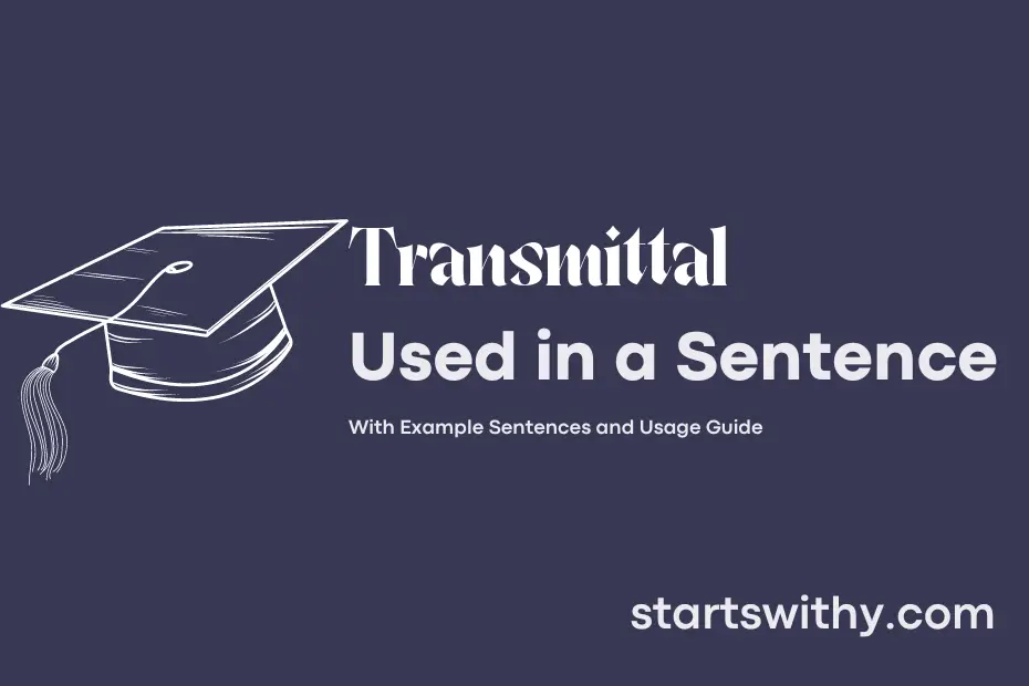 Sentence with Transmittal