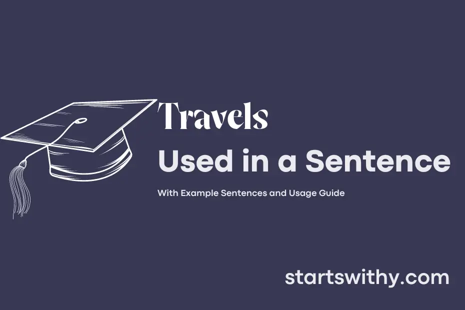 Sentence with Travels