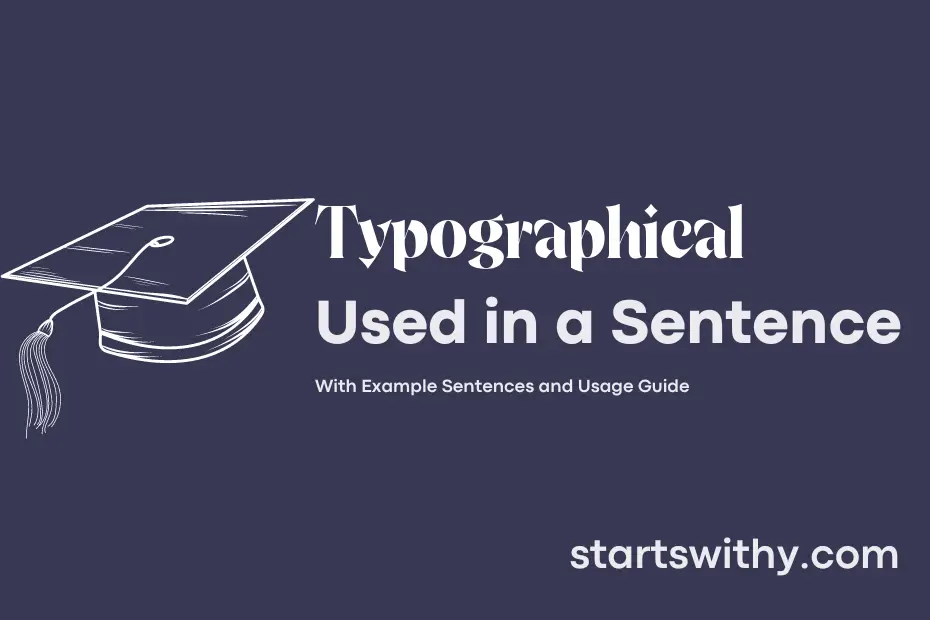 Sentence with Typographical
