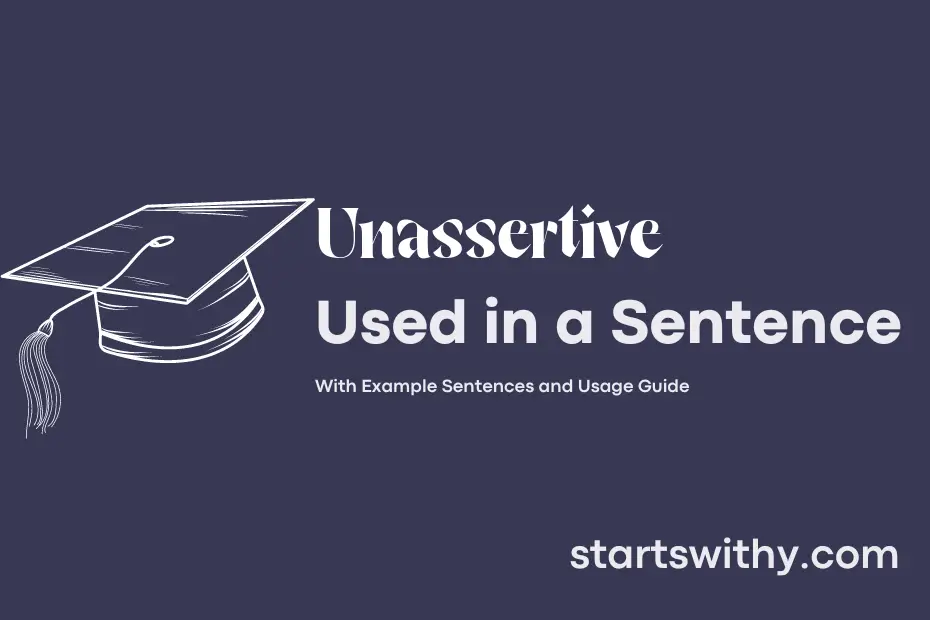 Sentence with Unassertive