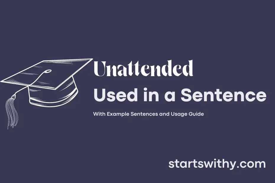 unattended-in-a-sentence-examples-21-ways-to-use-unattended