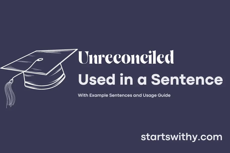 Sentence with Unreconciled