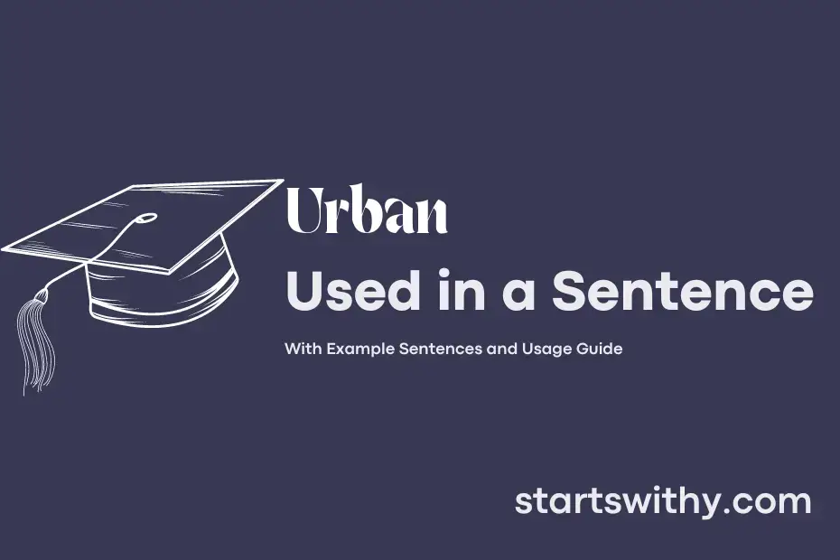 URBAN in a Sentence Examples: 21 Ways to Use Urban