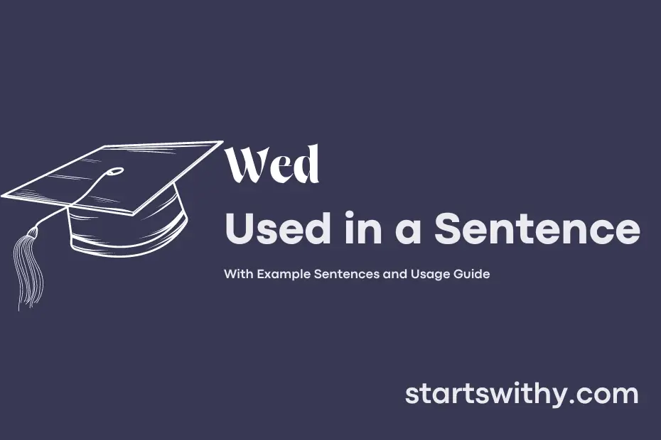 Sentence with Wed