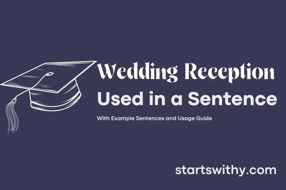 Sentence with Wedding Reception